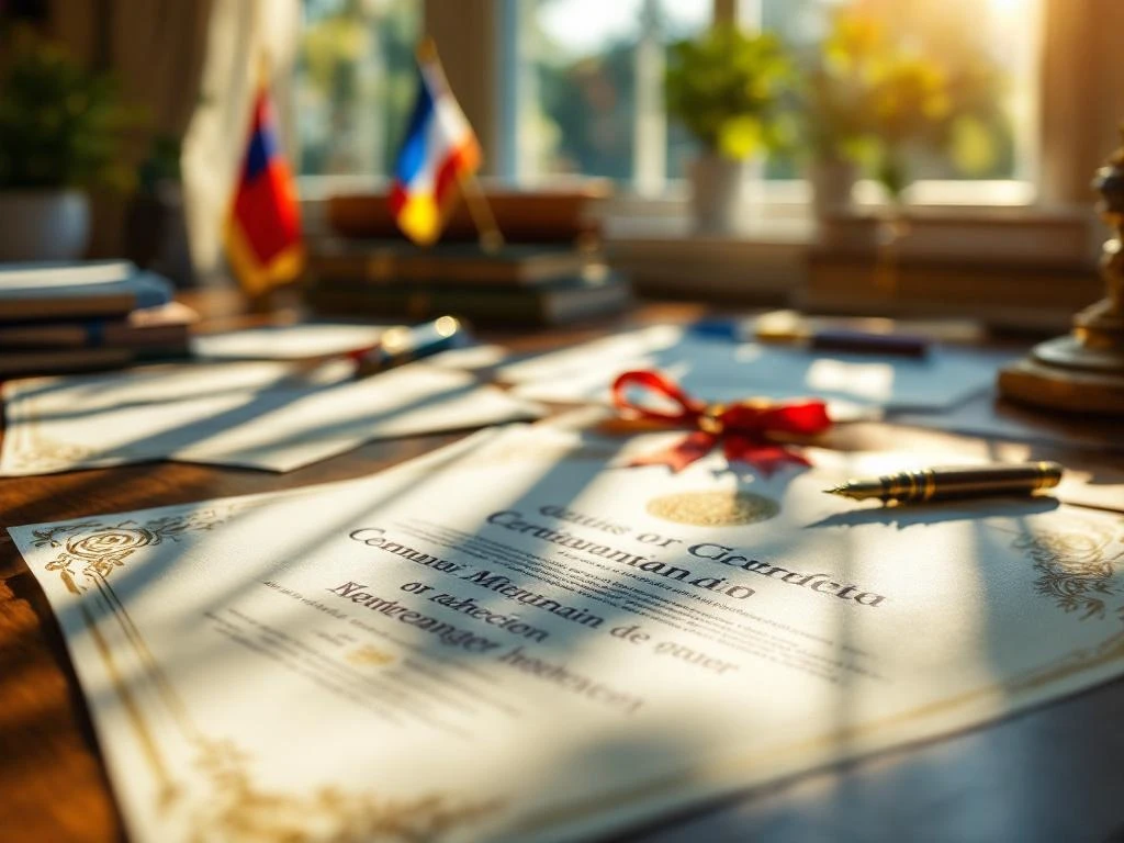 Quels certificats les enfants reçoivent-ils après un séjour linguistique ?